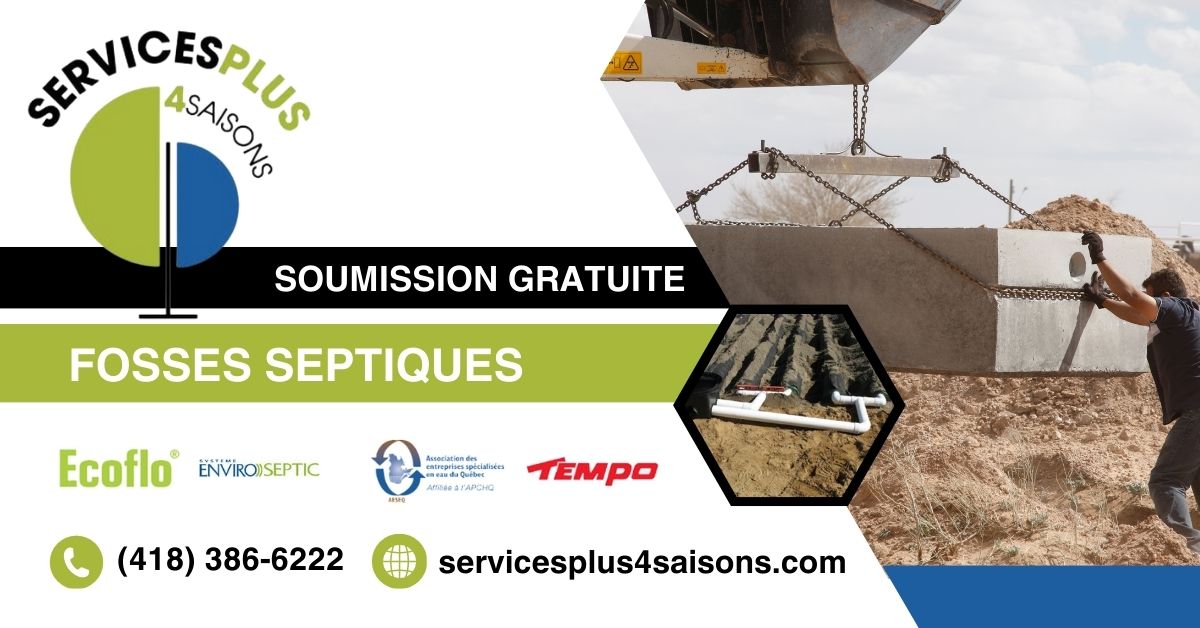 Spécialiste en installation septique dans Rive-sud de Québec